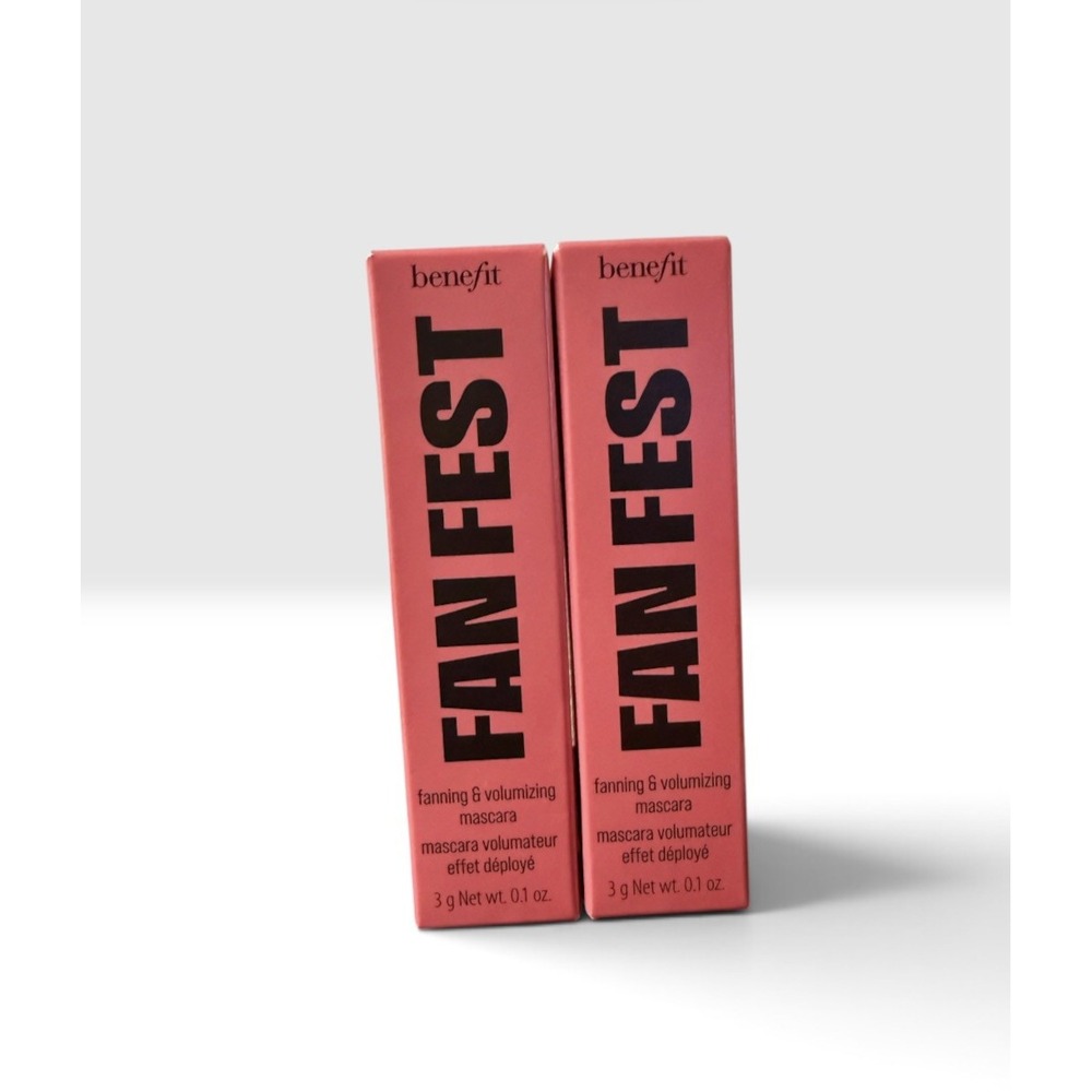 Benefit~ Lot of 2 ~ Fan fest ~ Fanning & Volumizing Mascara~Hyper Black~NIB